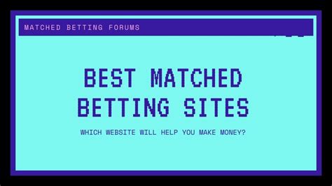 best matched betting sites